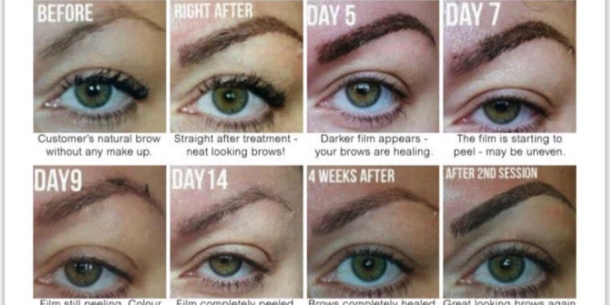 Microblading Eyebrows Healing Process Opulence Brows Beauty Opulence Brows Beauty