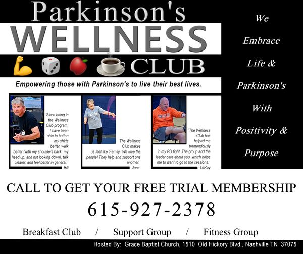 Parkinson's Wellness Club empowers members to live better lives with support and fitness.