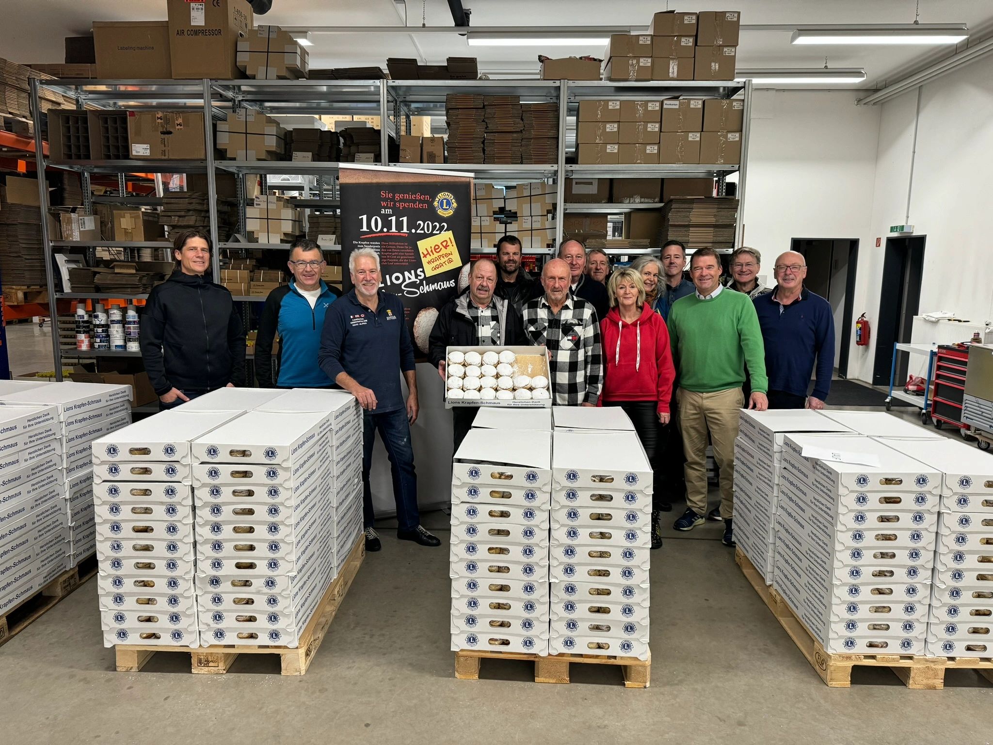 Lions liefern 11.400 Krapfen aus!