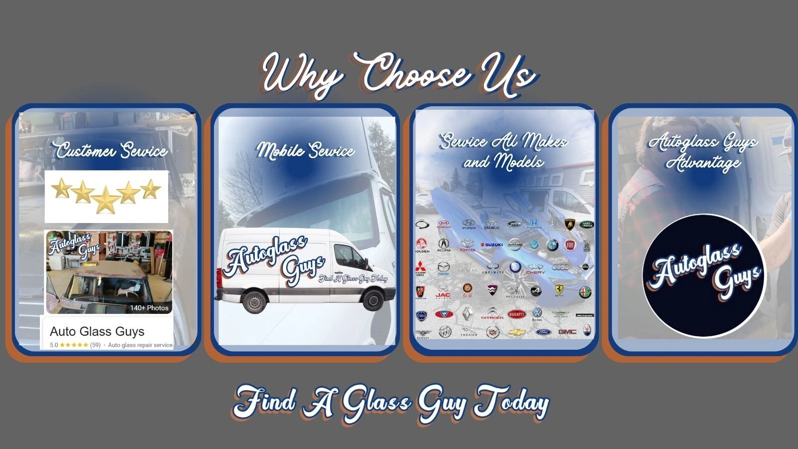 We provide service with care with mobile only autoglass in Pierce County, serving all make vehicles.