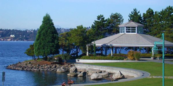 Kirkland downtown stock photo