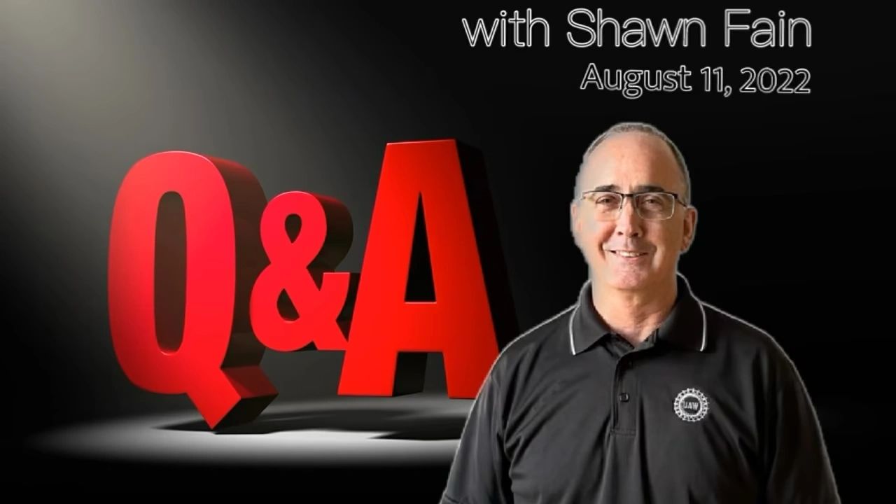 Q & A with Shawn Fain, Candidate for UAW President, August 11