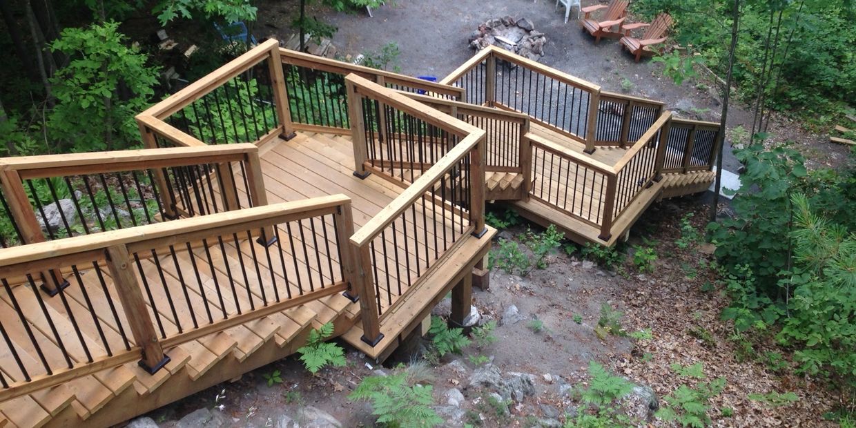Nailed It! Kingston designed and completed this multi level deck.