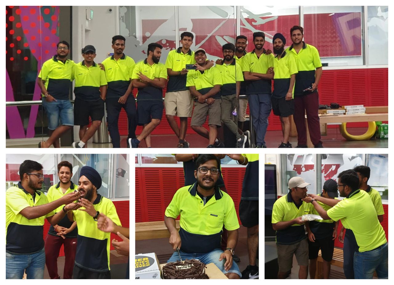 Celebrating Soumik's Birthday at KM Dass & Co