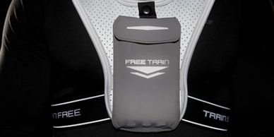 Freetrain sports. Training vest for runners and all athletes. 