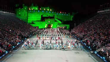 The Royal Edinburgh Military Tattoo is a breathtaking open-air performance beneath Edinburgh Castle,