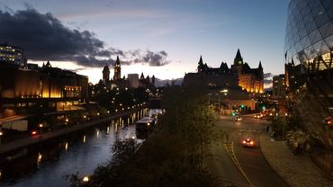 Our nation's capital, Ottawa at sunset.