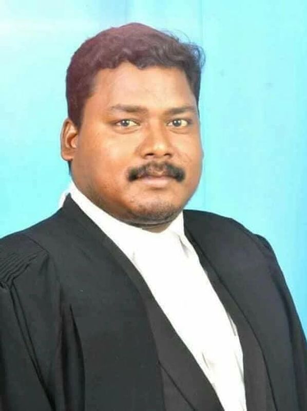Portrait of Advocate N. Balakrishnan, M.A., B.L., senior practicing advocate at Cuddalore District C