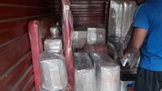 Packaged goods image in a transport vehicle