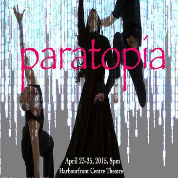 Dancers performing with 'paratopia' text overlay.