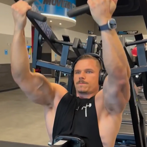 Dustin in the gym. 