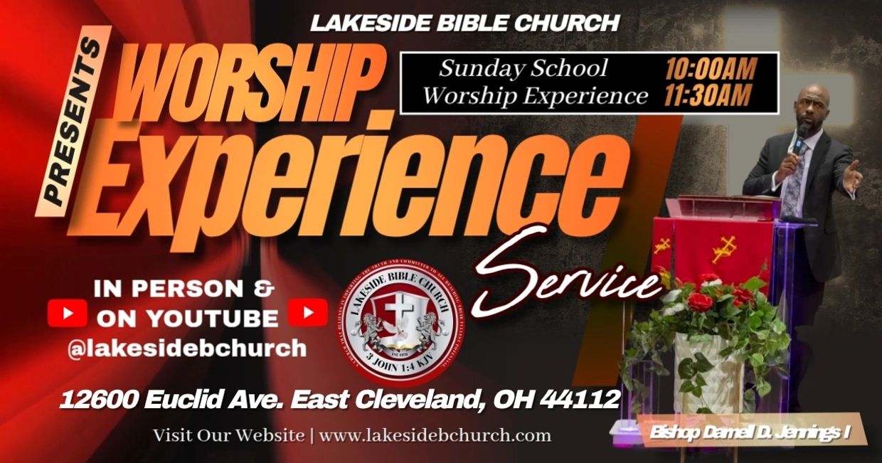 Lakeside Bible Church invites you to Worship Experience service in person or on YouTube.