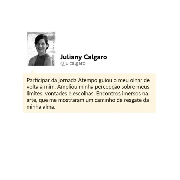 depoimento de Juliany Calgaro sobre a participação da Jornada Atempo em 2023.