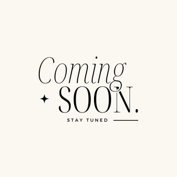 Elegant 'Coming Soon' text with 'Stay Tuned' message on a light background.