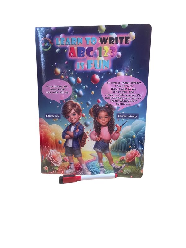 Say goodbye to eraser tears, and say HELLO to Learn How to Write with Fun board book. 