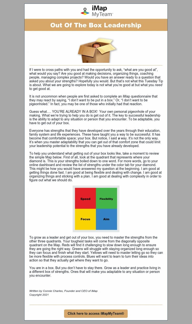 Out Of The Box Leadership