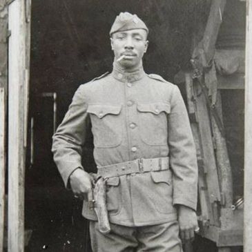 World War 1 black soldier for historical novel series by Tamara Tabel
