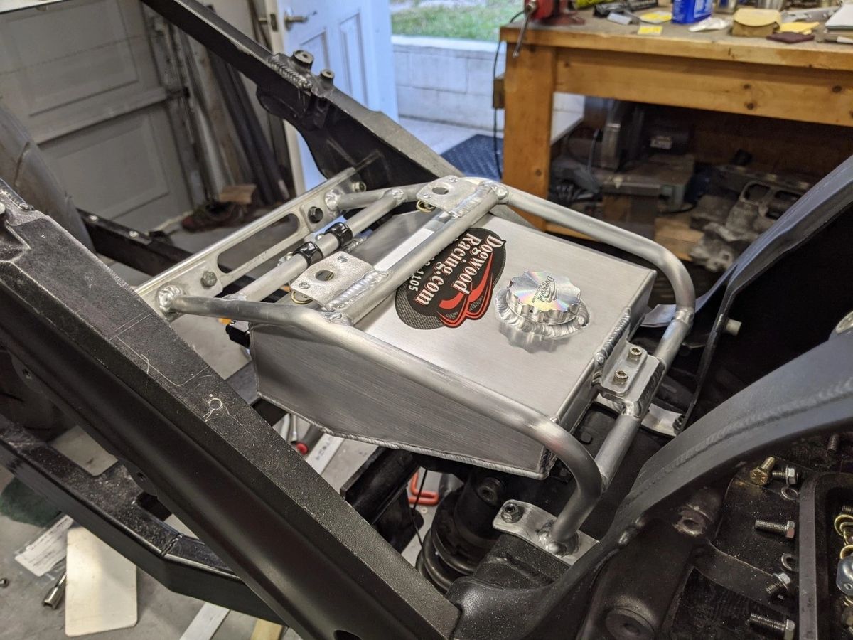 Dogwood Racing ZX14 Pro Street Tank Shell Support Bracket and Fuel Cell