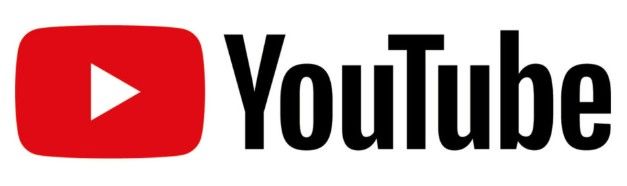 The YouTube logo with a red play button and black text.