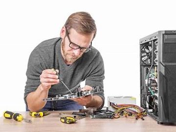 Man working on computer