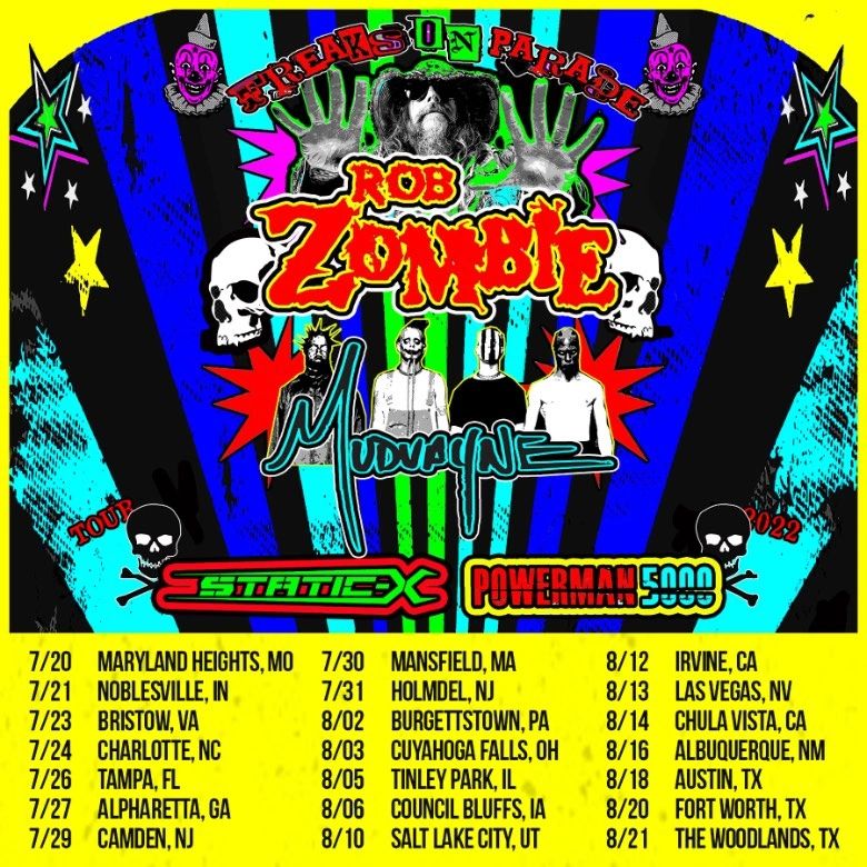 RbRR Vol 24 “Freaks on Parade Tour Rob Zombie, Mudvayne & more