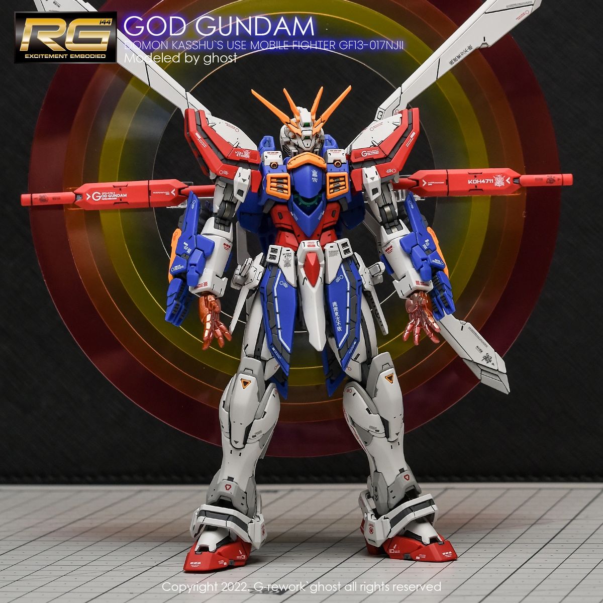 GREWORK RG GOD Gundam Water Slide Decal