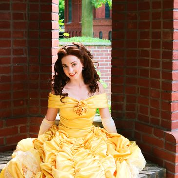 Storybook Belle is ready for the ball and will be delighted to be your guest at your next event.