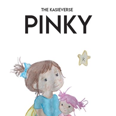 Cover of a children's book titled 'Pinky' with two illustrated girls.