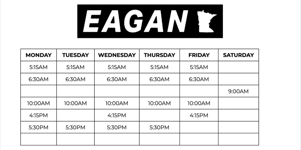 Crossfit class times