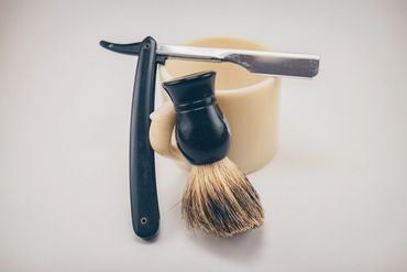 Shaving Essentials on a White Surface
