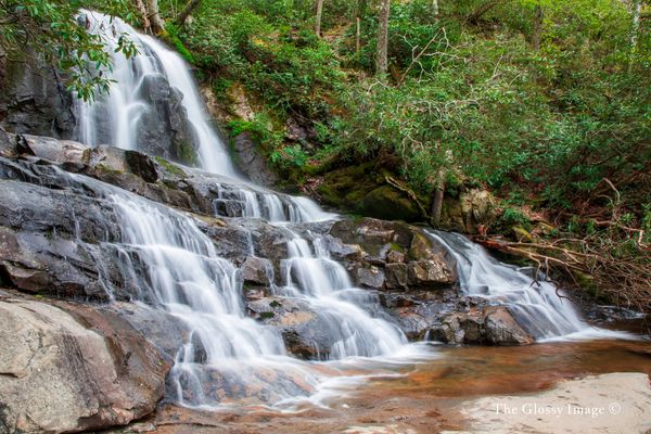 Side view of the Upper Falls