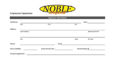 noble drywall job application 