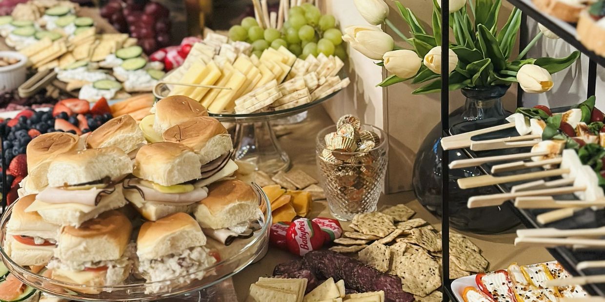 Grazing table for corporate event