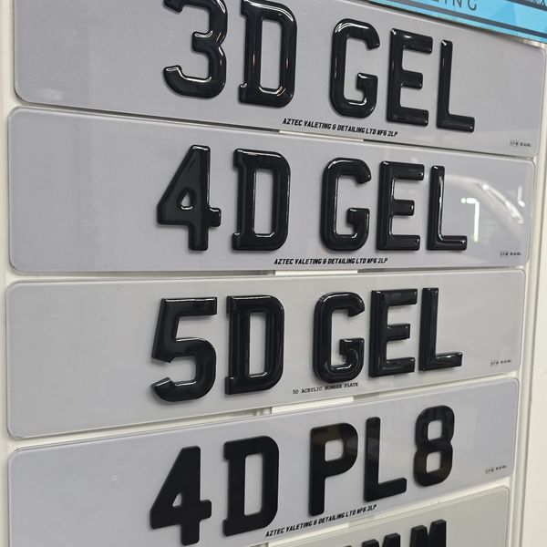 4d gel number plates