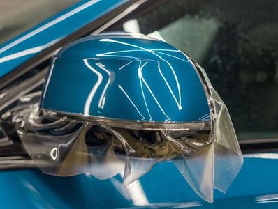 PPF on a wing mirror in The Detailing Lounge, Wakefield.