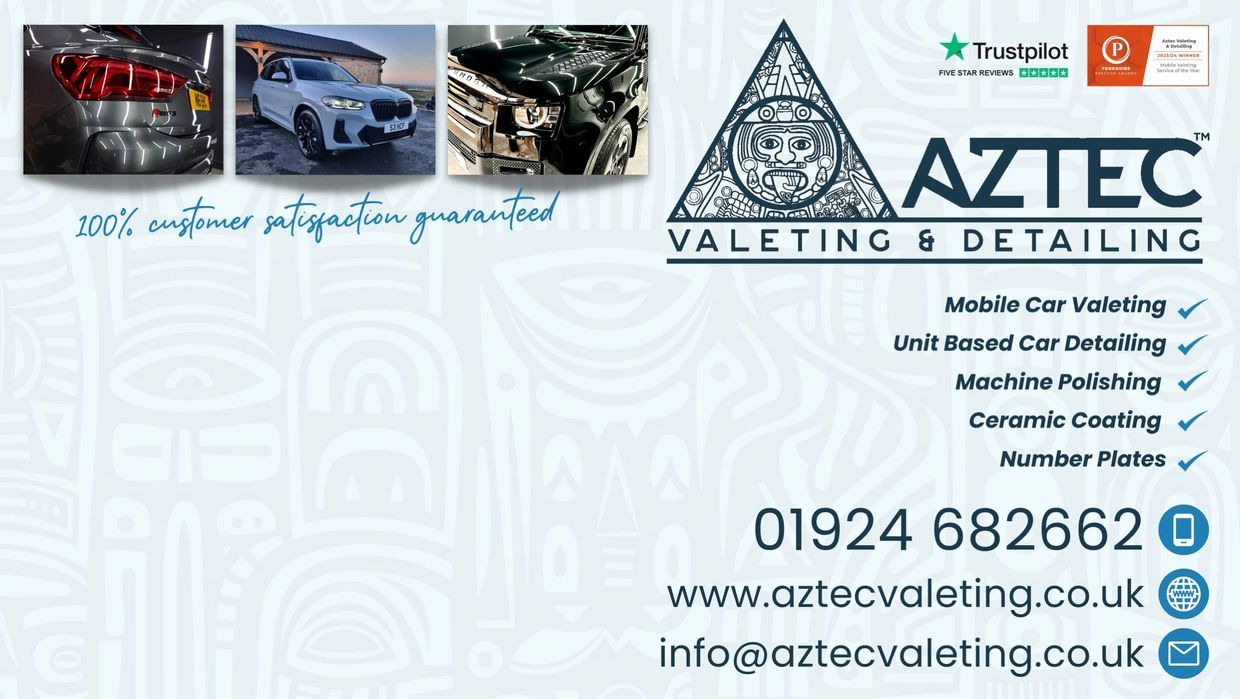 Professional valeting and detailing service in Normanton showcasing their award winning services