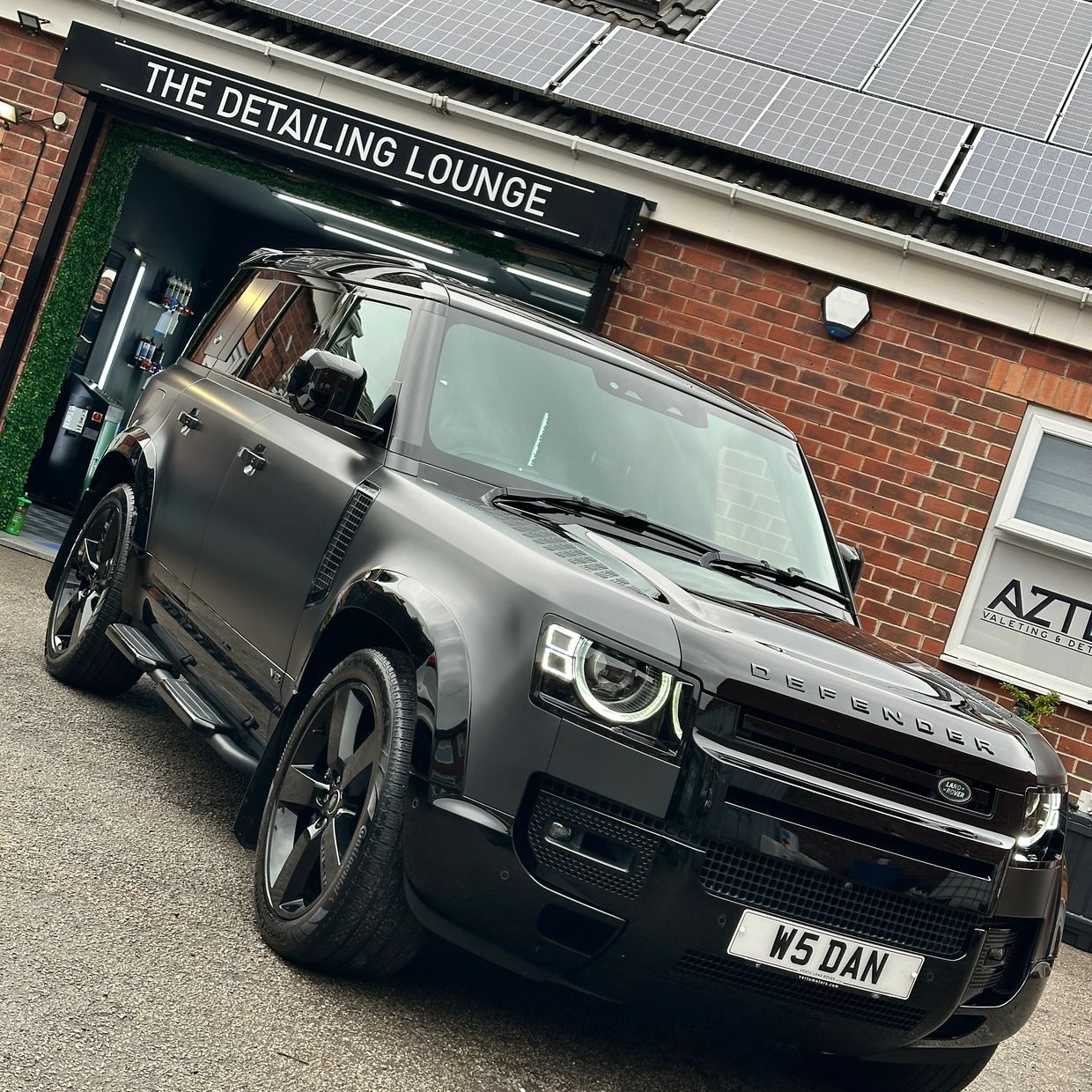 The Full Works Ceramic Coating Package carried out on a land rover defender in wakefield