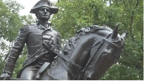 Statue of General "Mad" Anthony Wayne located downtown at Freimann Square in downtown Fort Wayne
