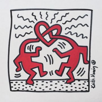 Art drawing American pop art Keith Haring