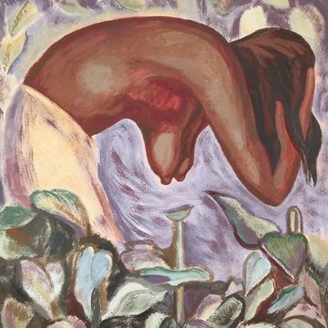 Painting nude woman portrait Diego Rivera Mexican art