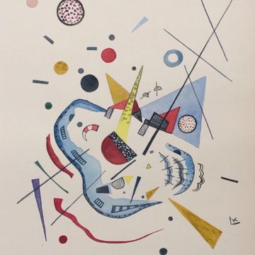 Watercolor painting Russian Wassily Kandinsky abstract art