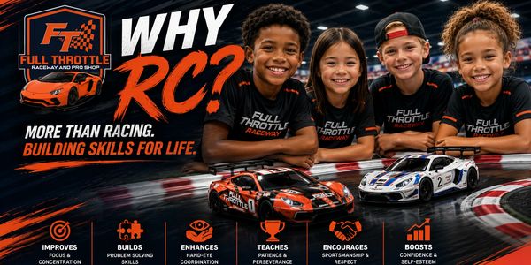 Kids enjoy racing RC cars while building essential life skills.