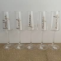 Personalized Champagne Flutes