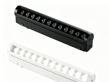 Two LED light bars in black and white colors.