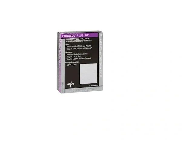 Puracol Plus AG Collagen Wound Dressing - 2 x 2