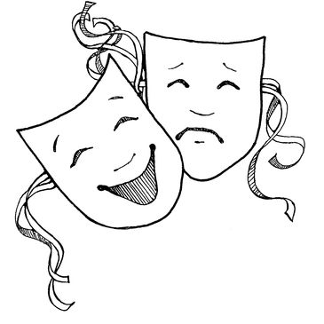Comedy and Tragedy Masks, leads to Theatre tab