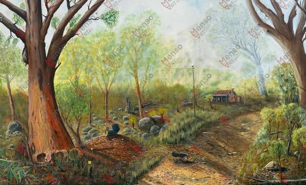 Australian outback painting. Australian landscape