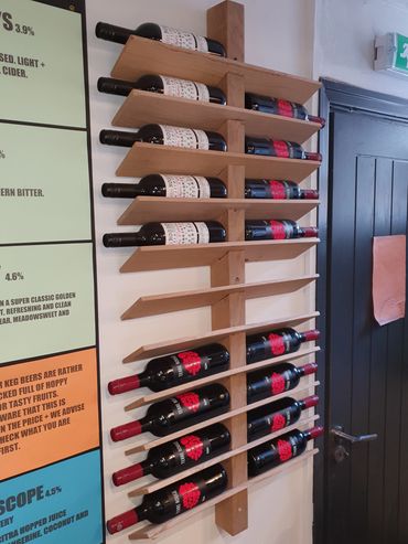 Oak wine rack