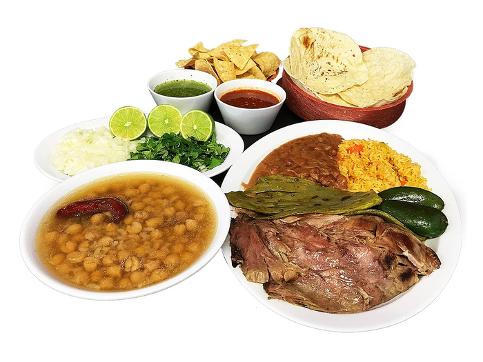 Orden de barbacoa de borrego.