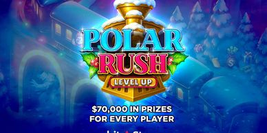 Polar Rush Level Up game with $70,000 in prizes at bitStarz.